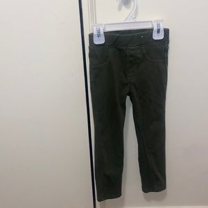 Olive green jeggings / leggings